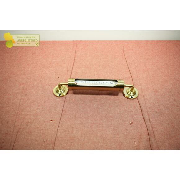 Hearth & Hand with Magnolia Brass Outdoor Weather Thermometer - Picture 2 of 4